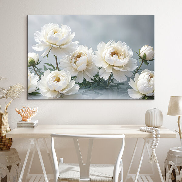 A group of white flowers