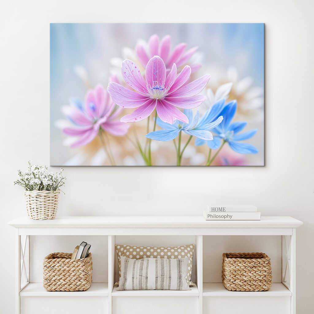 Delicate blooms in soft pastel colors Delicate blooms in soft pastel colors