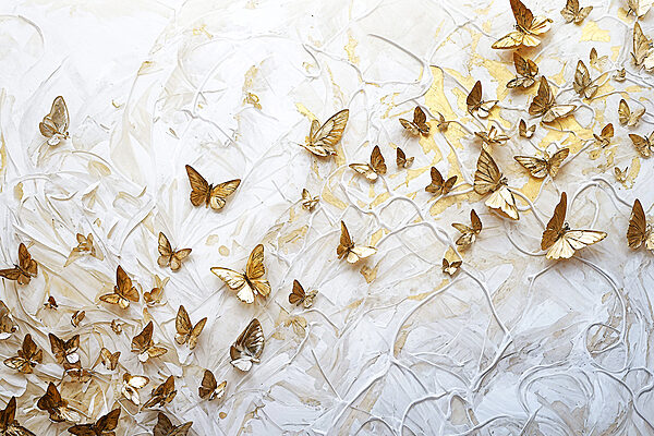 Fluttering wings in serene harmony
