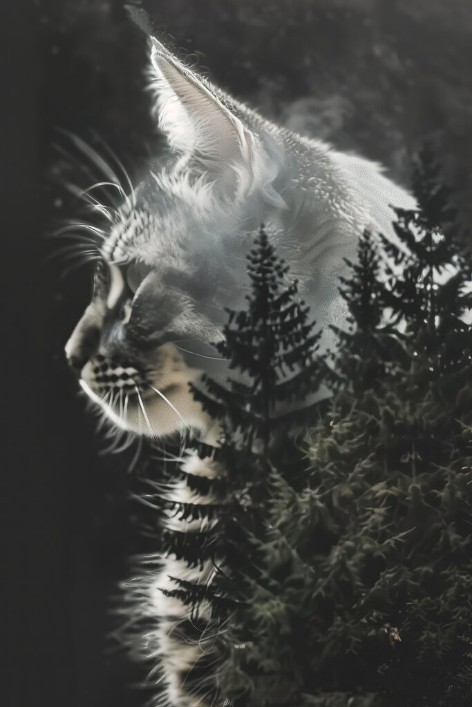 A cat looking out of a window