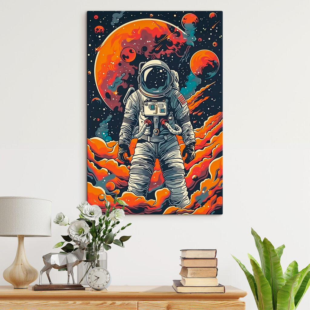 An astronaut in space