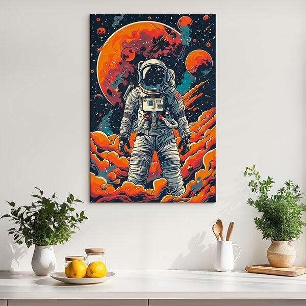 An astronaut in space