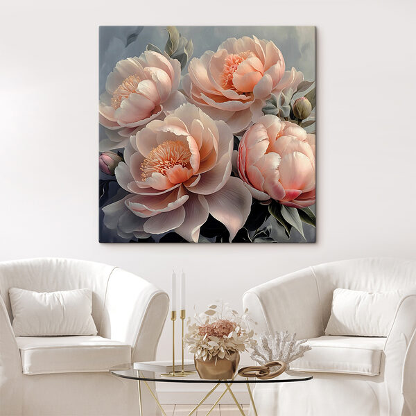 A group of pink flowers
