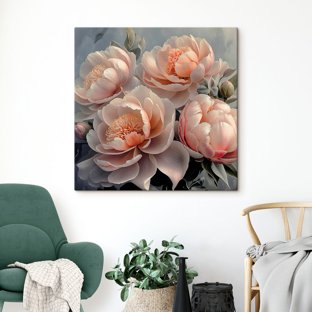 A group of pink flowers