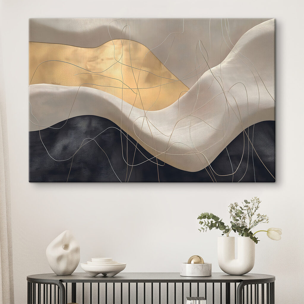 Abstract waves and lines intertwining Abstract waves and lines intertwining