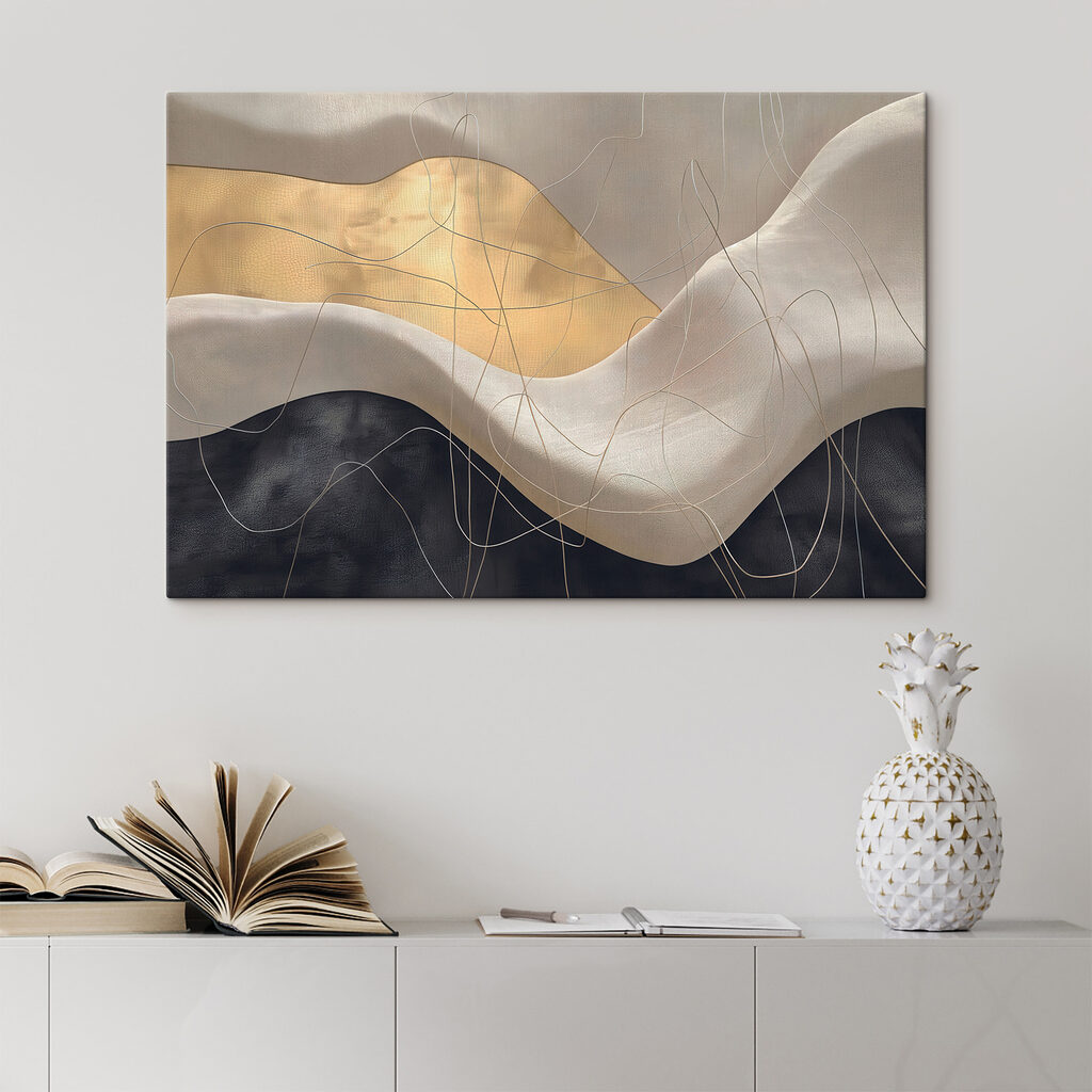 Abstract waves and lines intertwining Abstract waves and lines intertwining