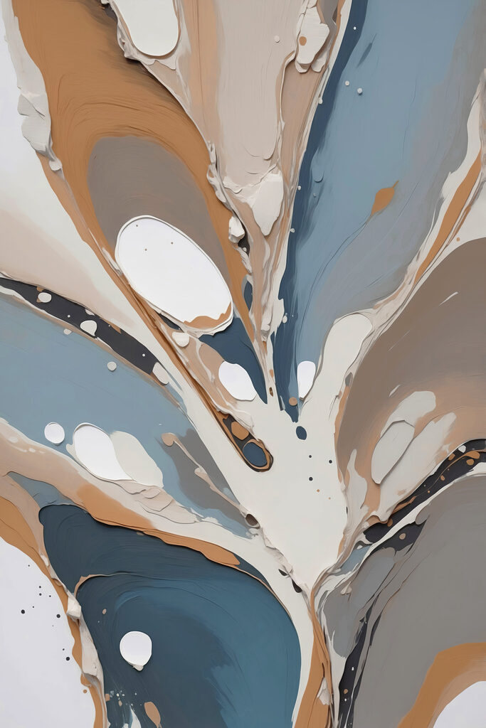 Fluid shapes in soothing earth tones Fluid shapes in soothing earth tones