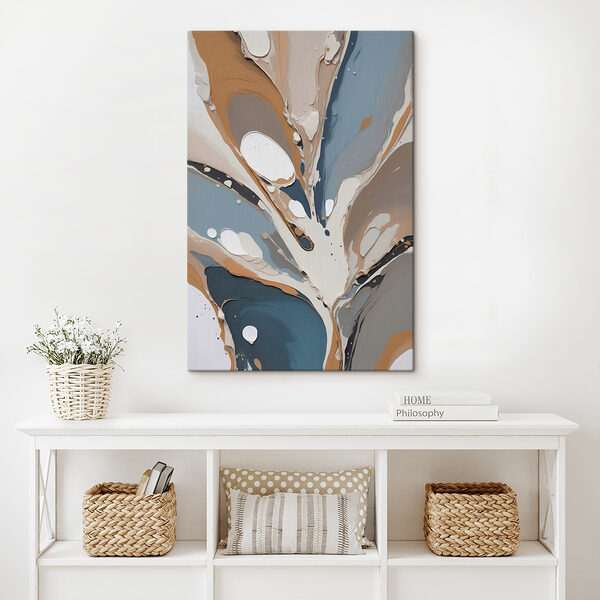 Fluid shapes in soothing earth tones Fluid shapes in soothing earth tones