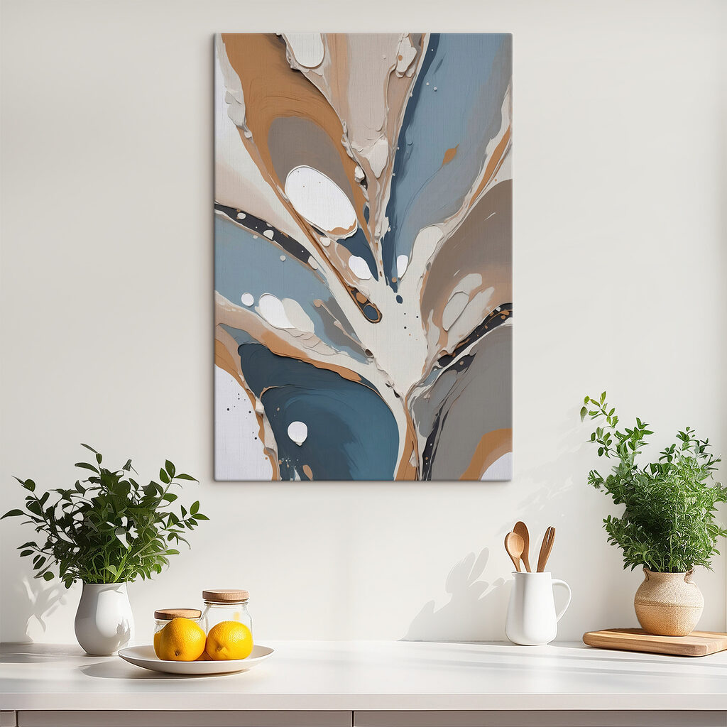 Fluid shapes in soothing earth tones Fluid shapes in soothing earth tones