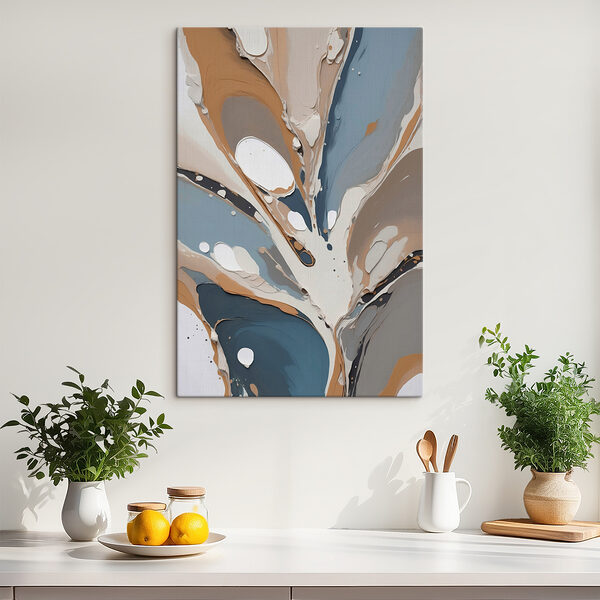 Fluid shapes in soothing earth tones Fluid shapes in soothing earth tones