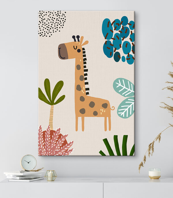 A giraffe and a tree A giraffe and a tree