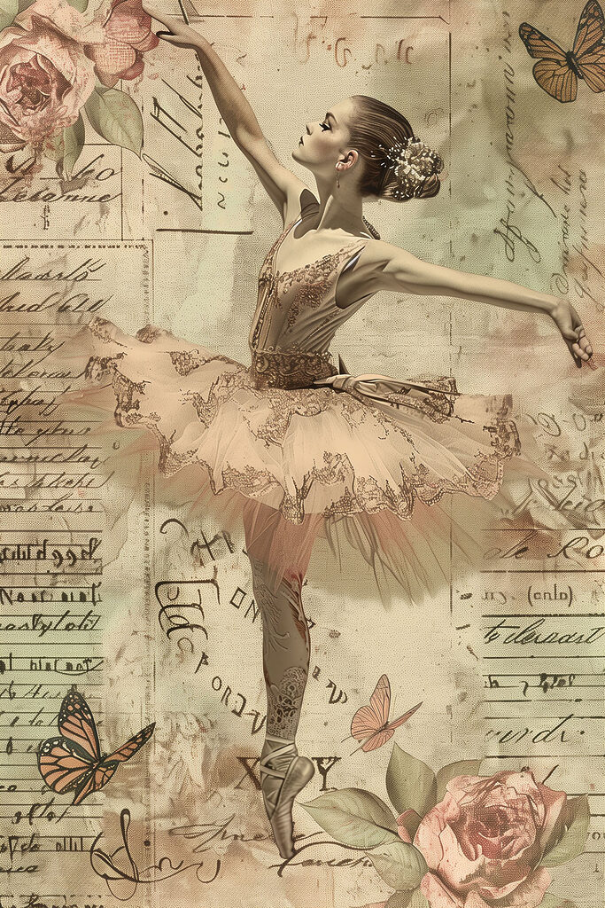 A woman in a tutu and shoes