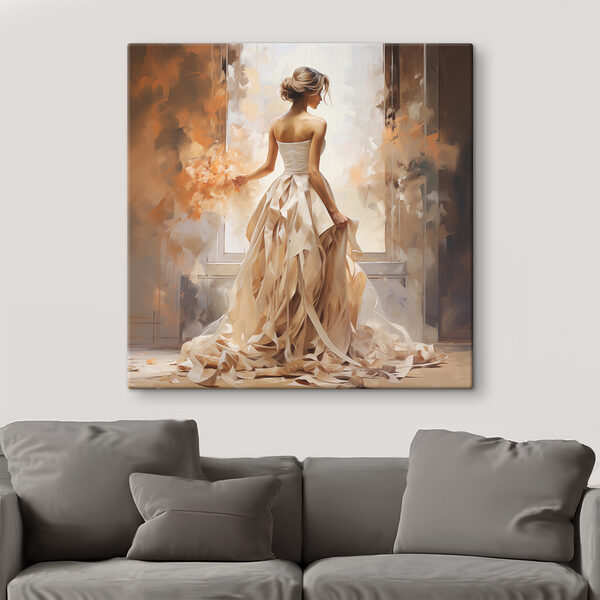 A woman in a dress