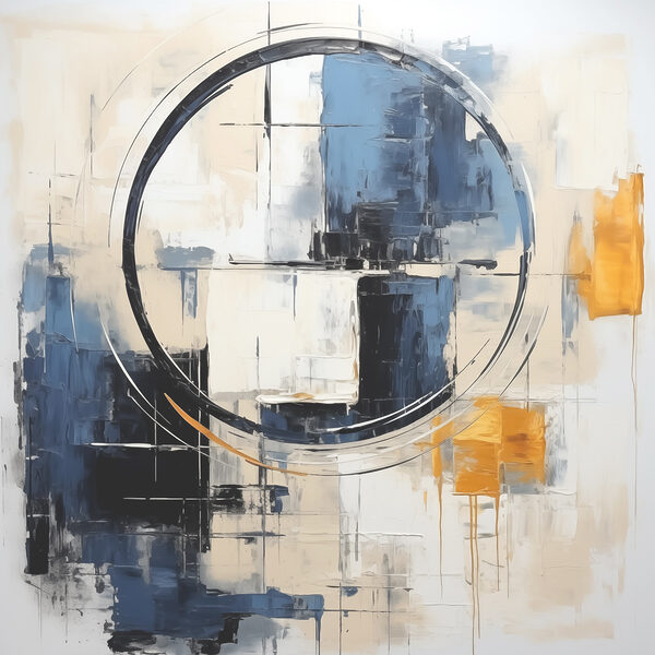 A painting of a circle