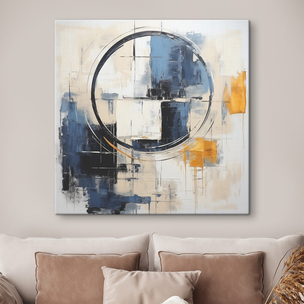 A painting of a circle