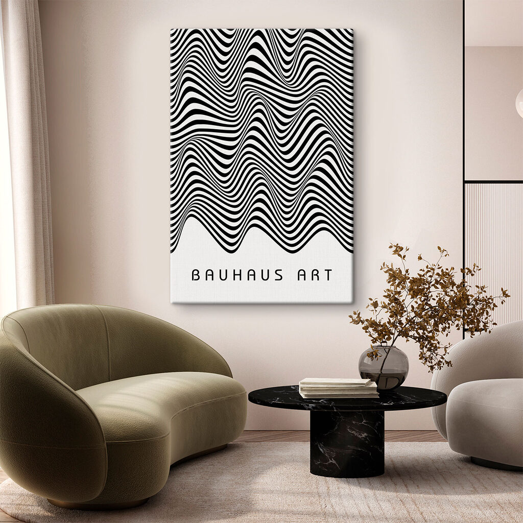A black and white striped pattern A black and white striped pattern