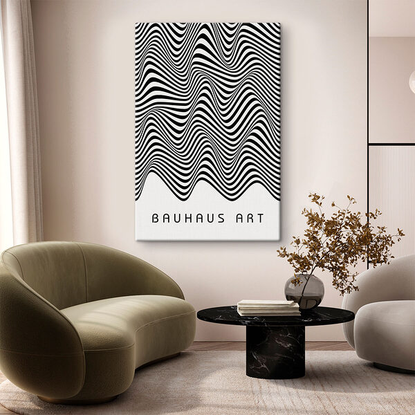 A black and white striped pattern A black and white striped pattern