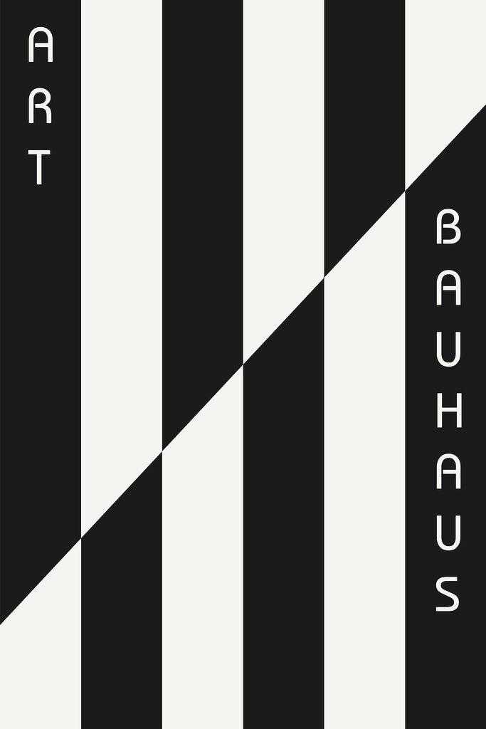A black and white striped background