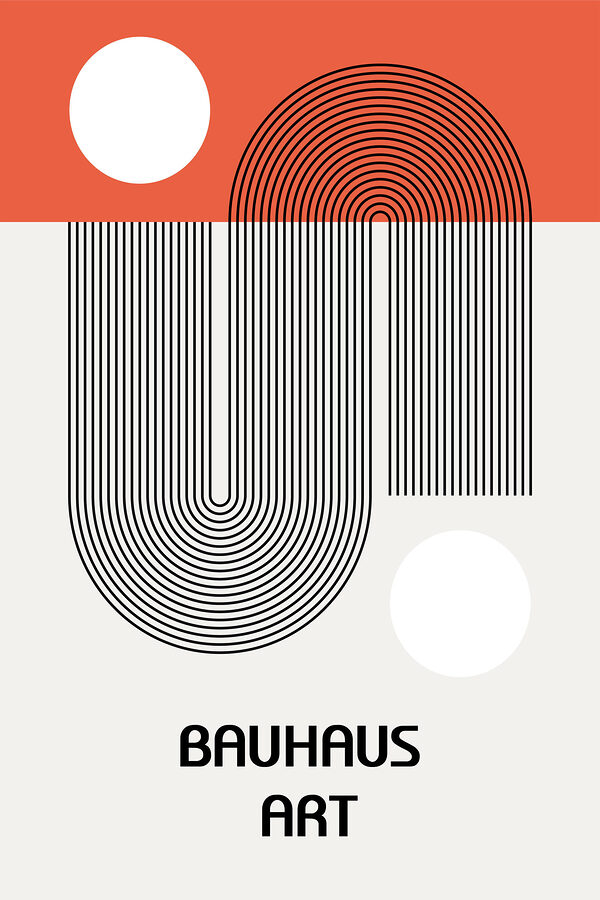 A poster with lines and circles A poster with lines and circles