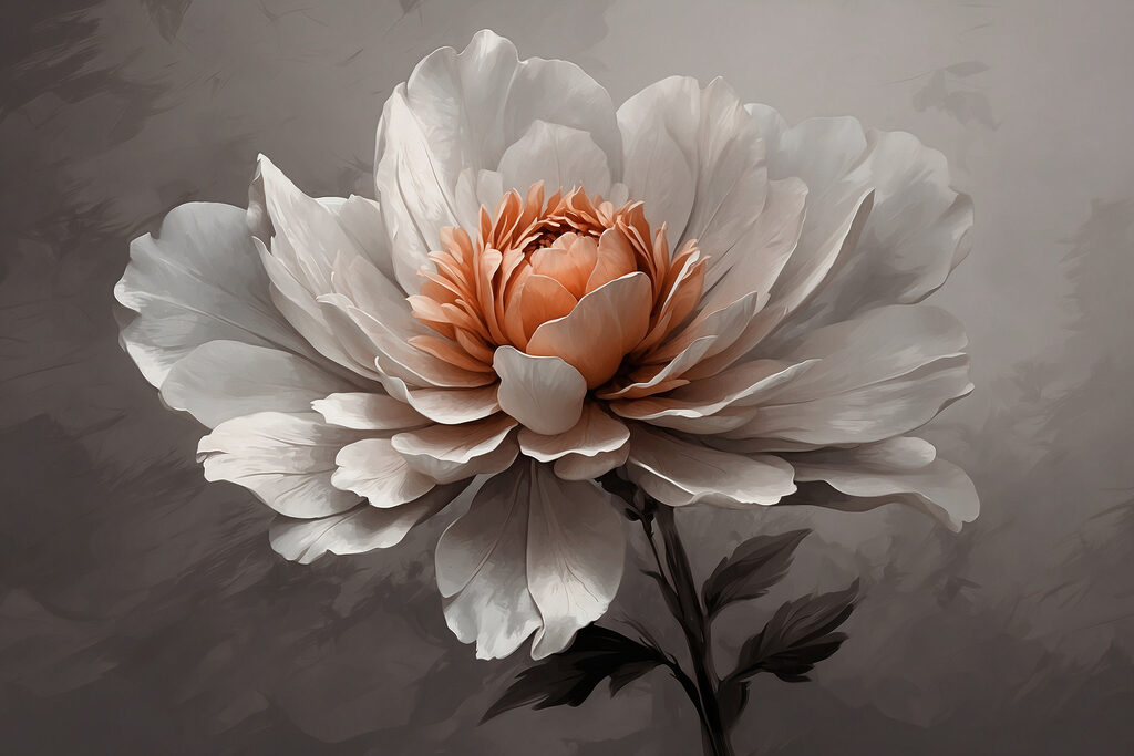 Delicate flower with soft petals