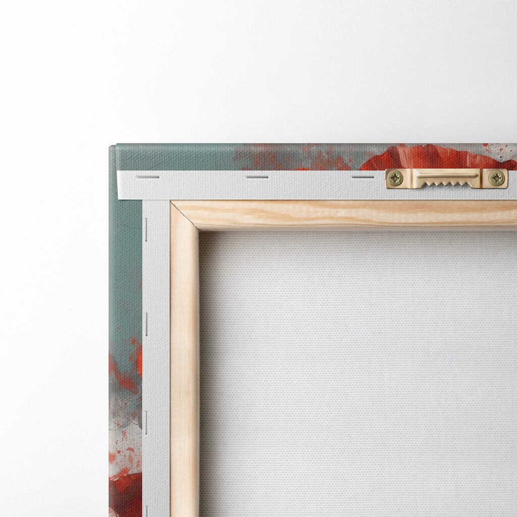 A woman with red flowers on her head A woman with red flowers on her head