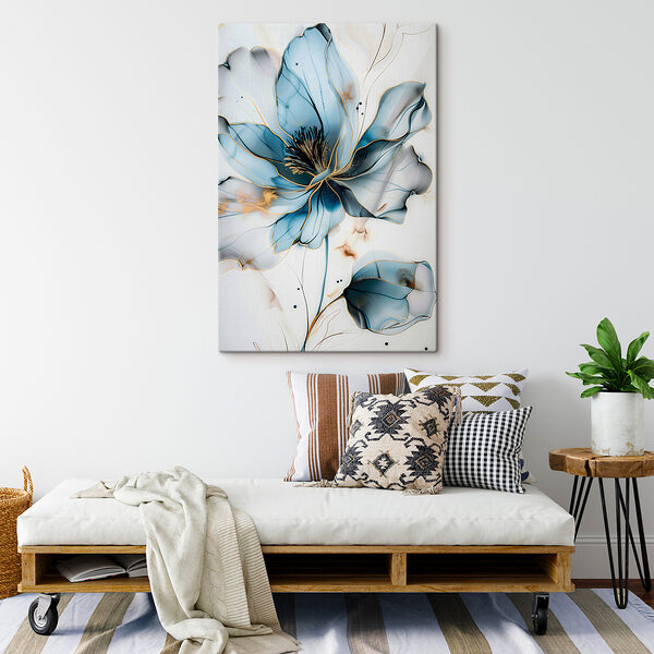 Abstrakcyjny niebieski kwiat z eleganckimi liniami s39348pig309m 600x600 - Abstrakcyjny niebieski kwiat z eleganckimi liniami