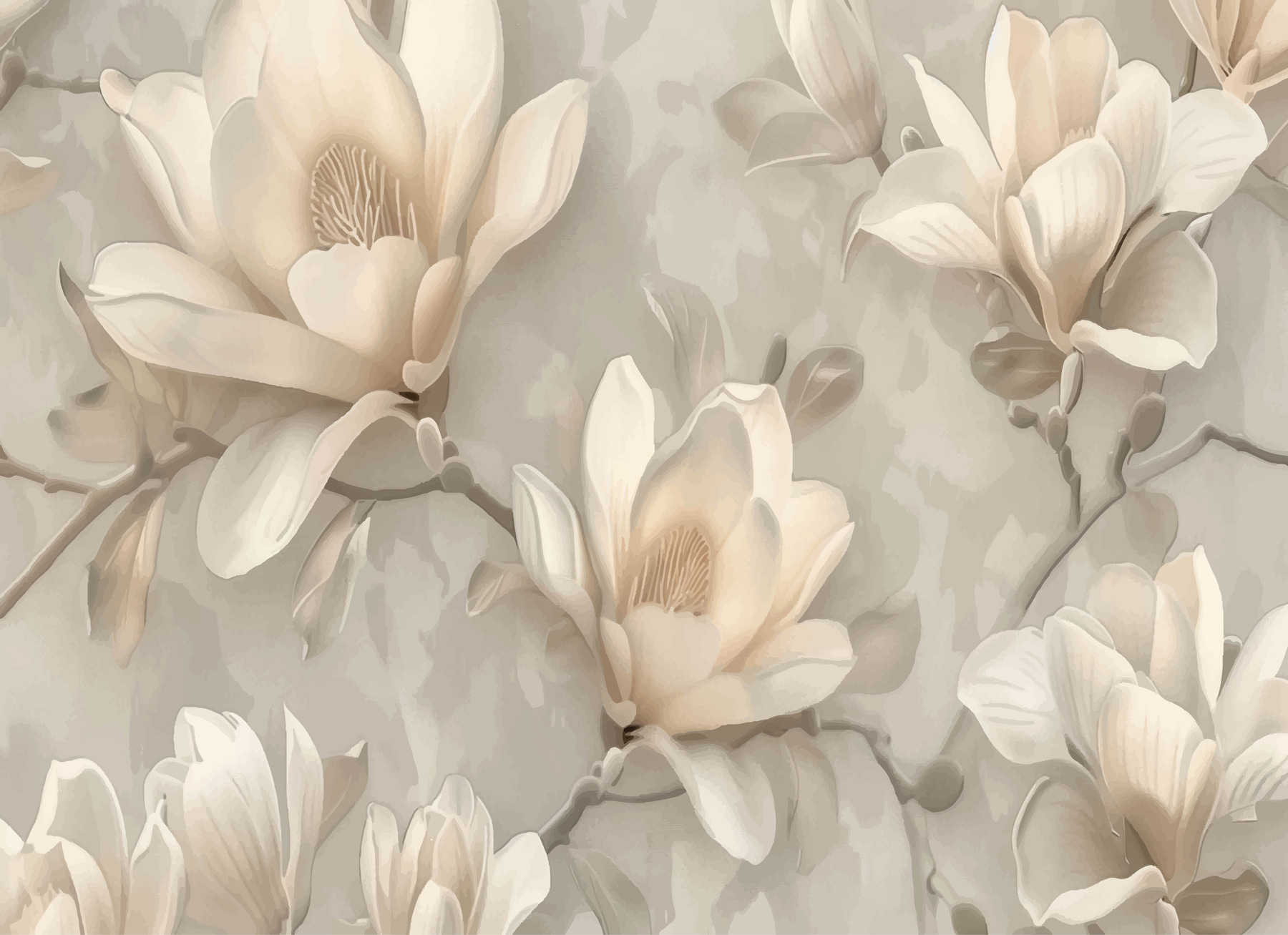 A wallpaper with flowers