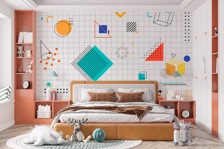 Wzór geometrycznych kształtów