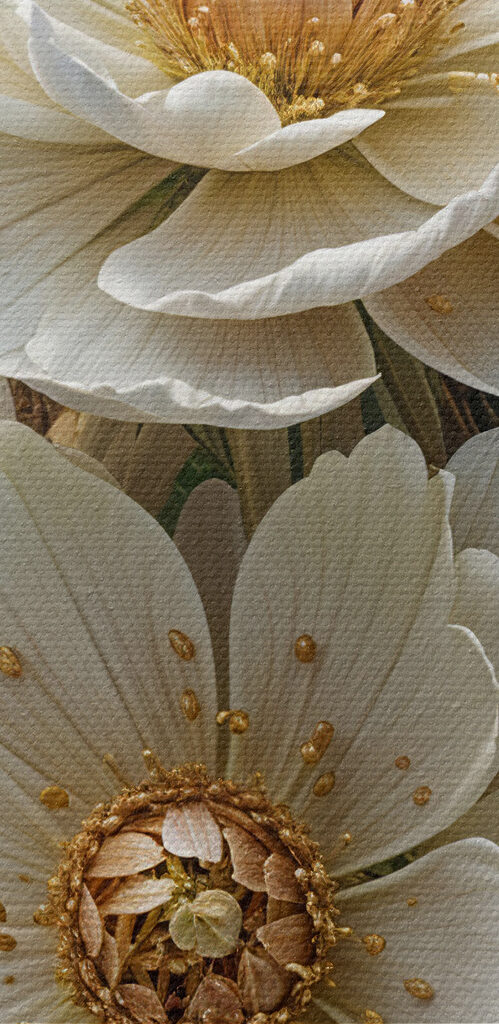 Group of white flowers Group of white flowers