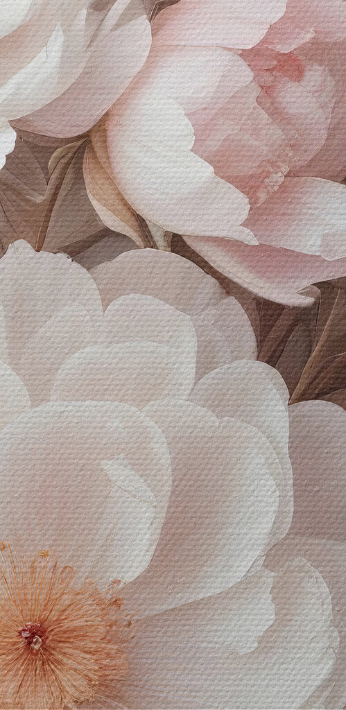 Group of white and pink flowers Group of white and pink flowers