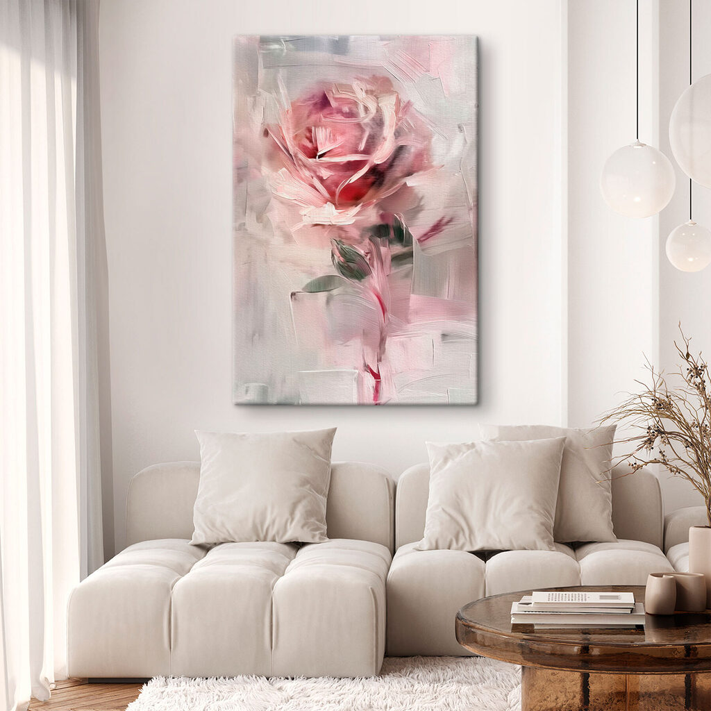 Delicate rose in soft hues