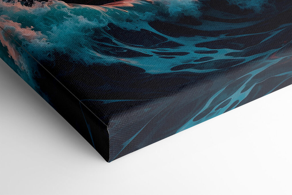 Waves in the ocean with a sunset Waves in the ocean with a sunset