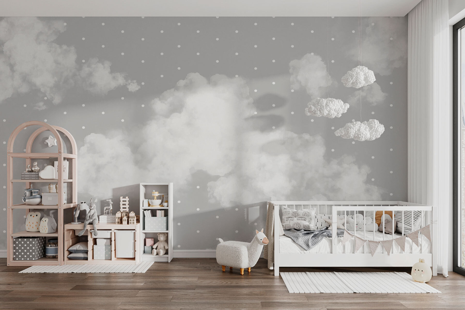 Clouds in the sky with white clouds