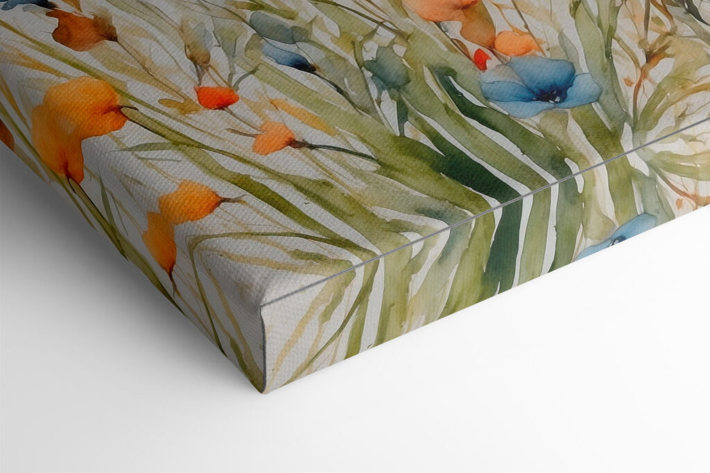 Painting of flowers and grass Painting of flowers and grass