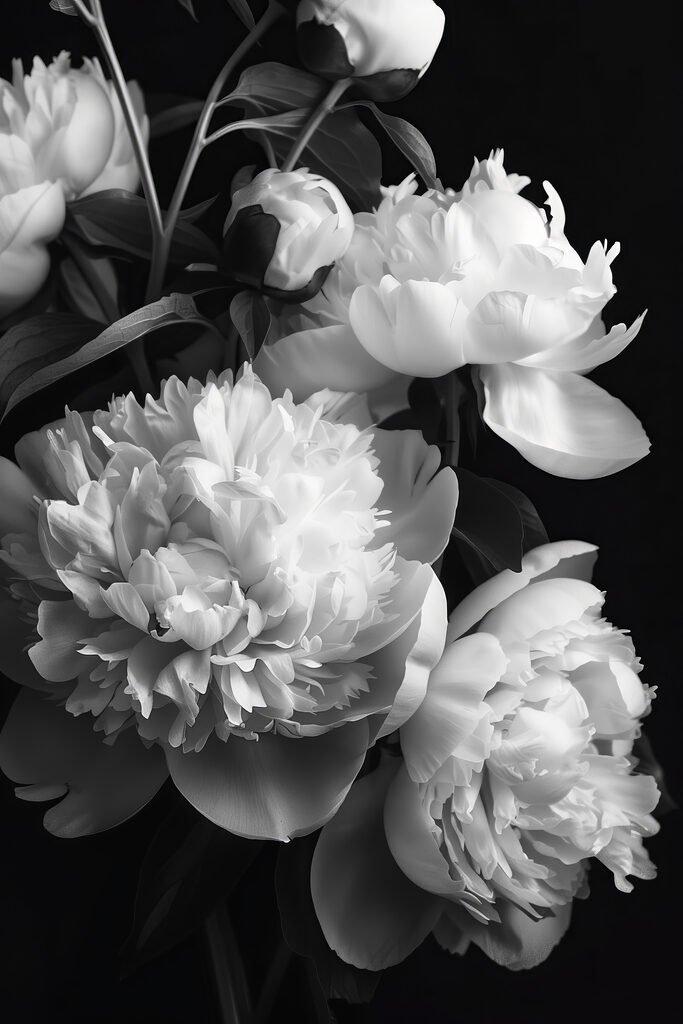 Group of white flowers Group of white flowers