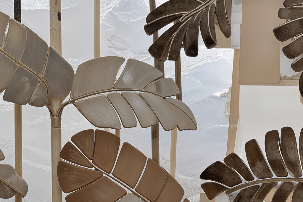 Group of decorative leaves