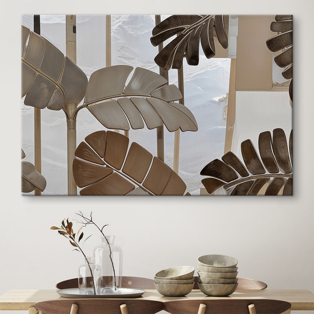 Group of decorative leaves