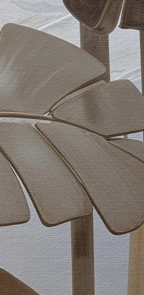 Group of decorative leaves