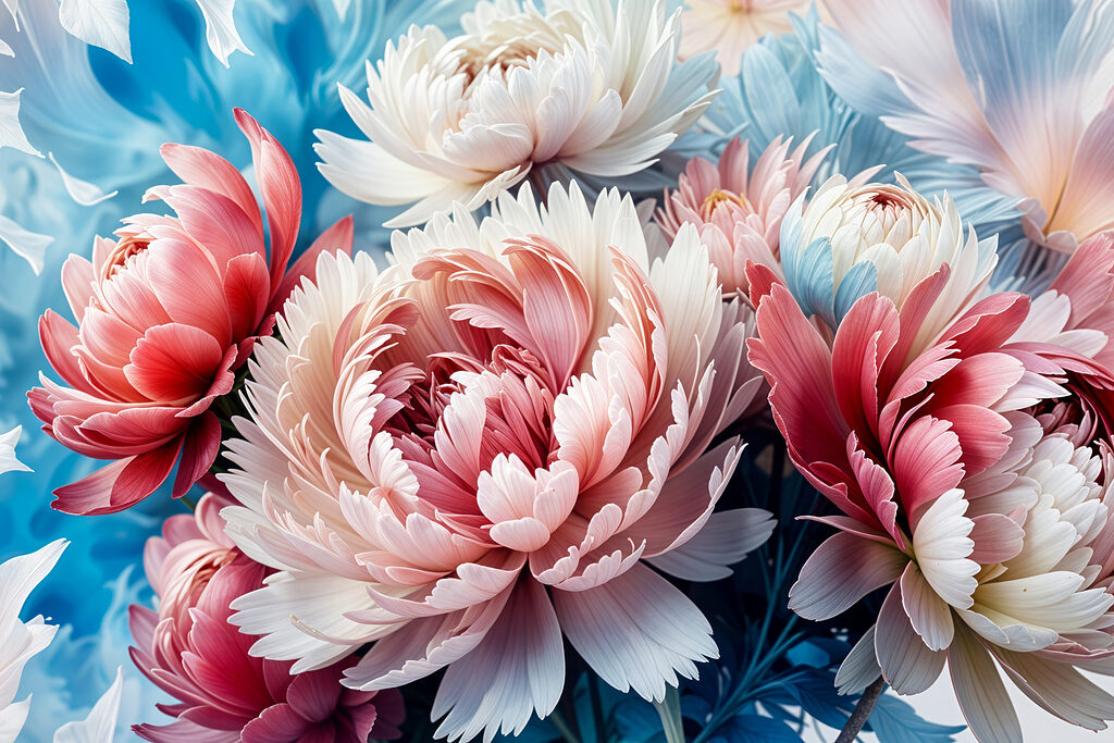 Vibrant blooms in harmonious colors