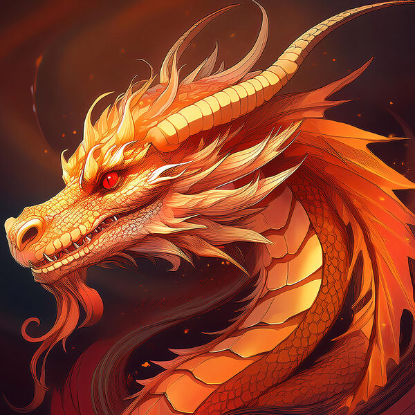 Dragon with red eyes Dragon with red eyes