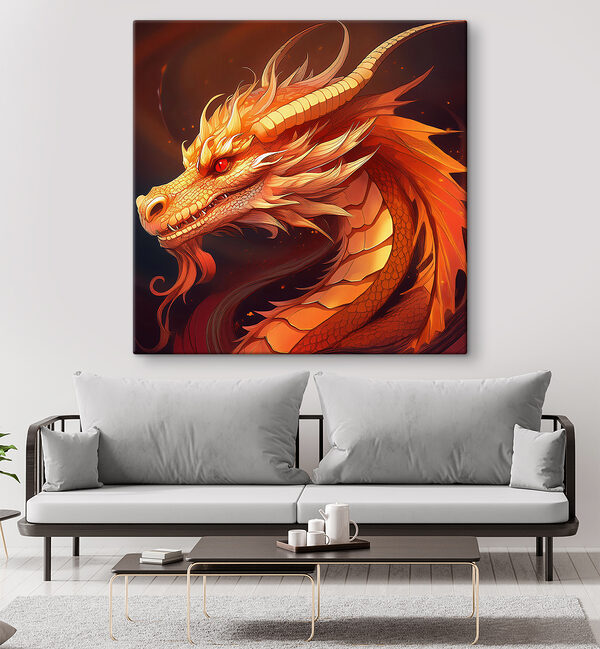 Dragon with red eyes Dragon with red eyes