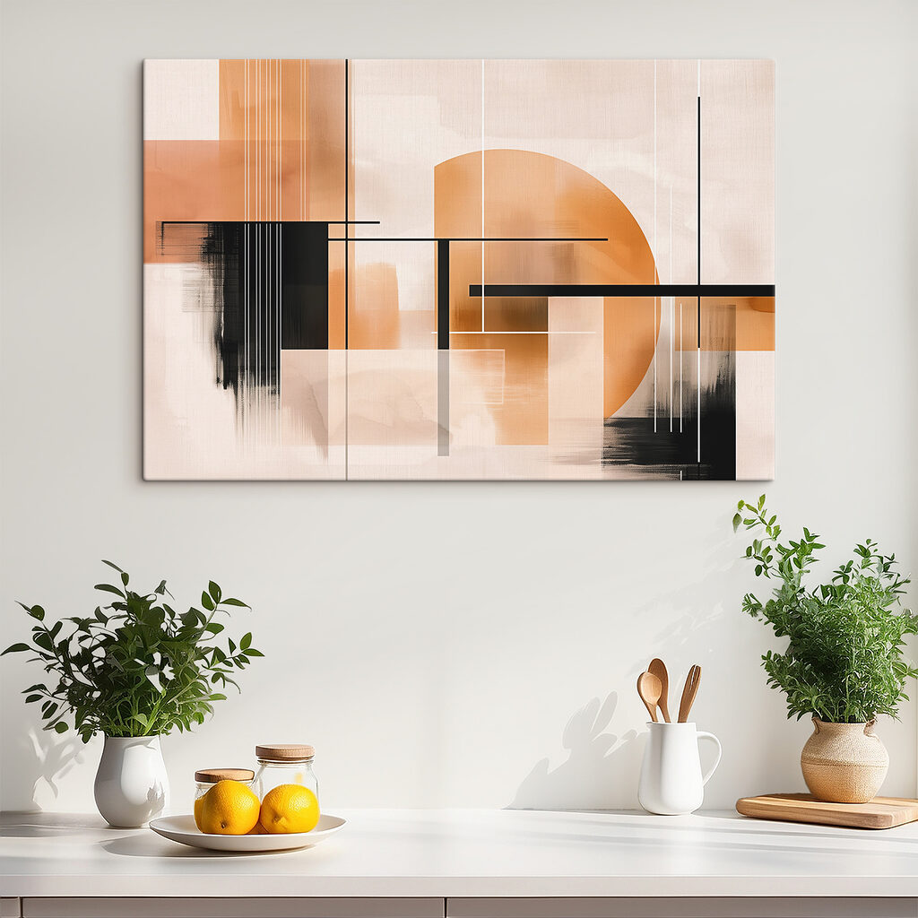 Painting of a city Painting of a city