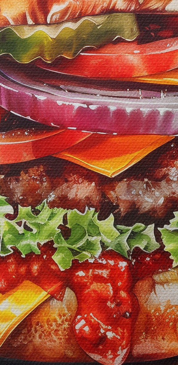 Akwarela przedstawiająca burgera Akwarela przedstawiająca burgera