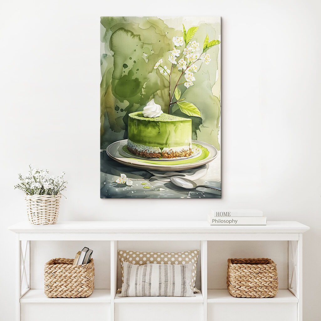 Watercolor painting of a cake Watercolor painting of a cake