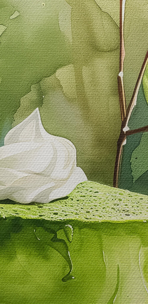 Watercolor painting of a cake Watercolor painting of a cake