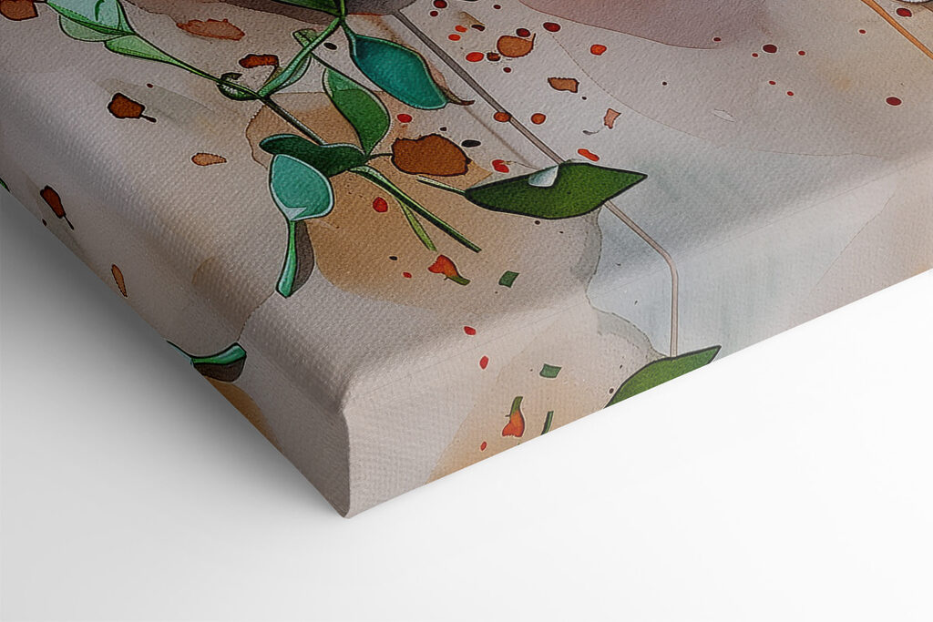 Watercolor of a pizza