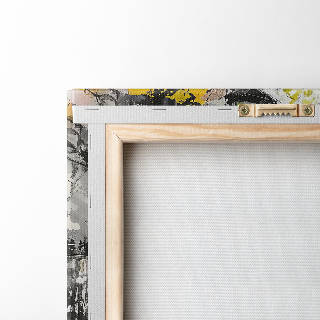 Couple strolling in Parisian art