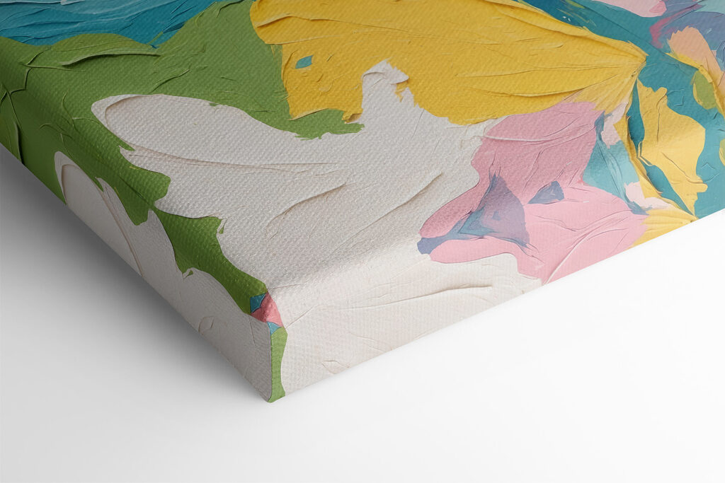 Colorful painting of flowers