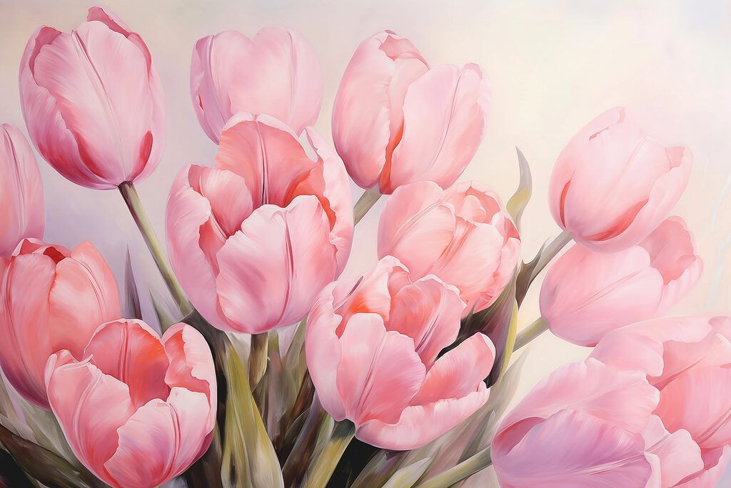 Zbliżenie na różowe tulipany Zbliżenie na różowe tulipany