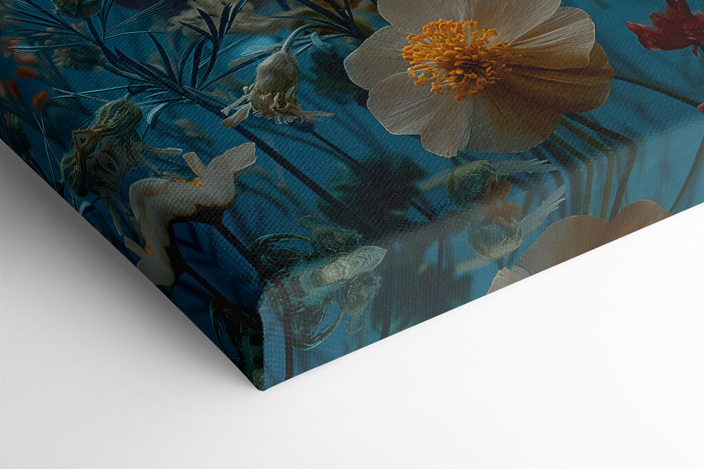 Group of flowers in a field